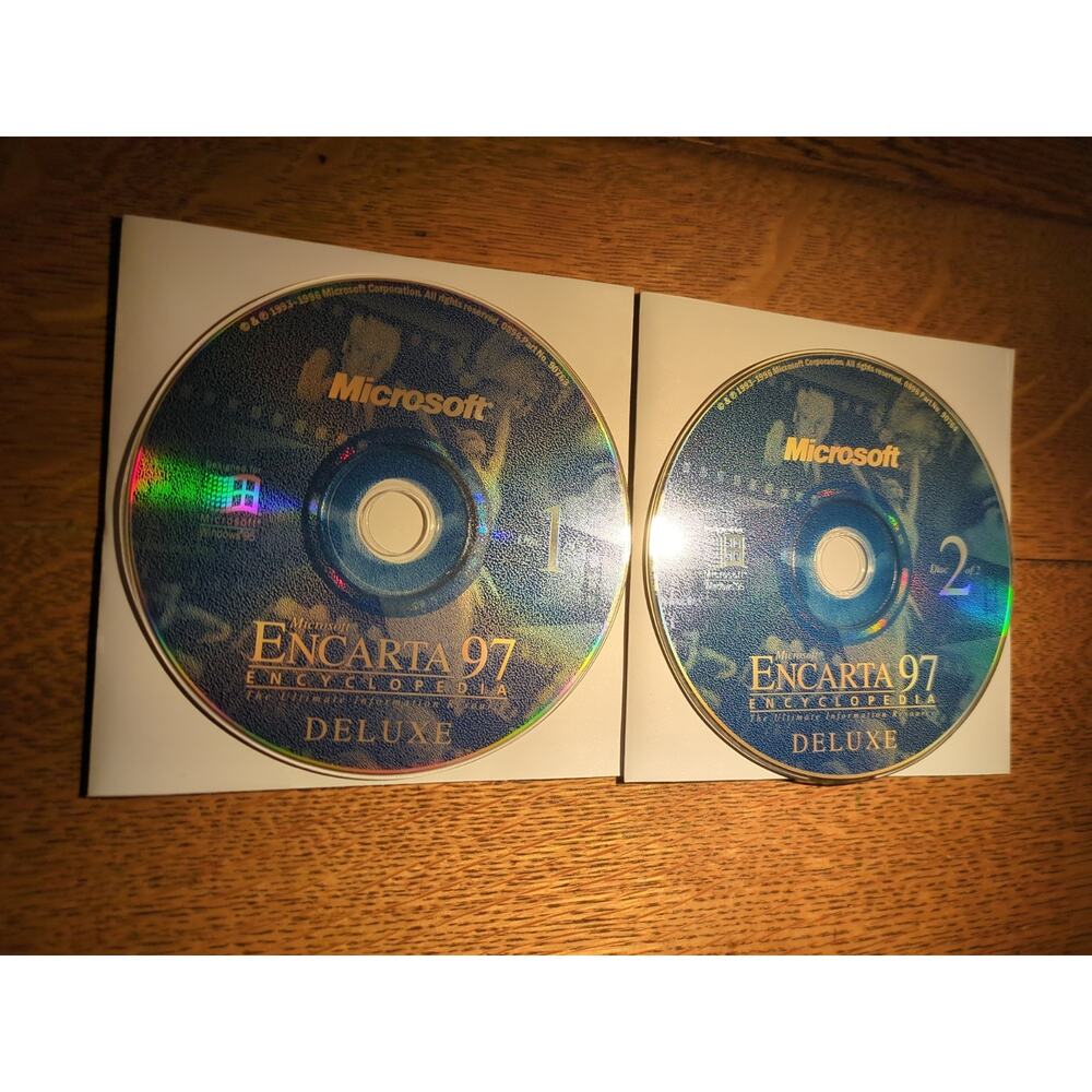 Microsoft Encarta Encyclopedia 97 Deluxe CD-ROM - Discs Only